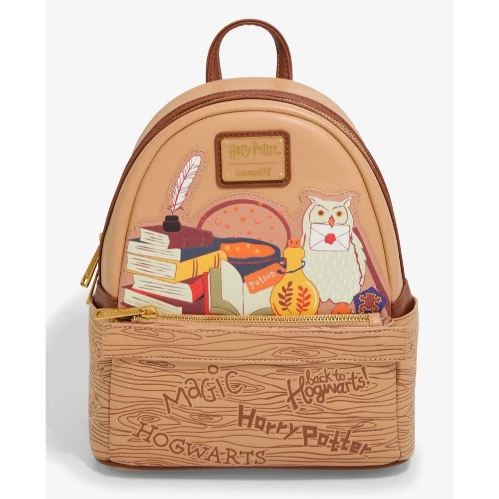 NEW Loungefly Harry Potter Back To School Backpack‎ With Wallet SET + 5 PINS